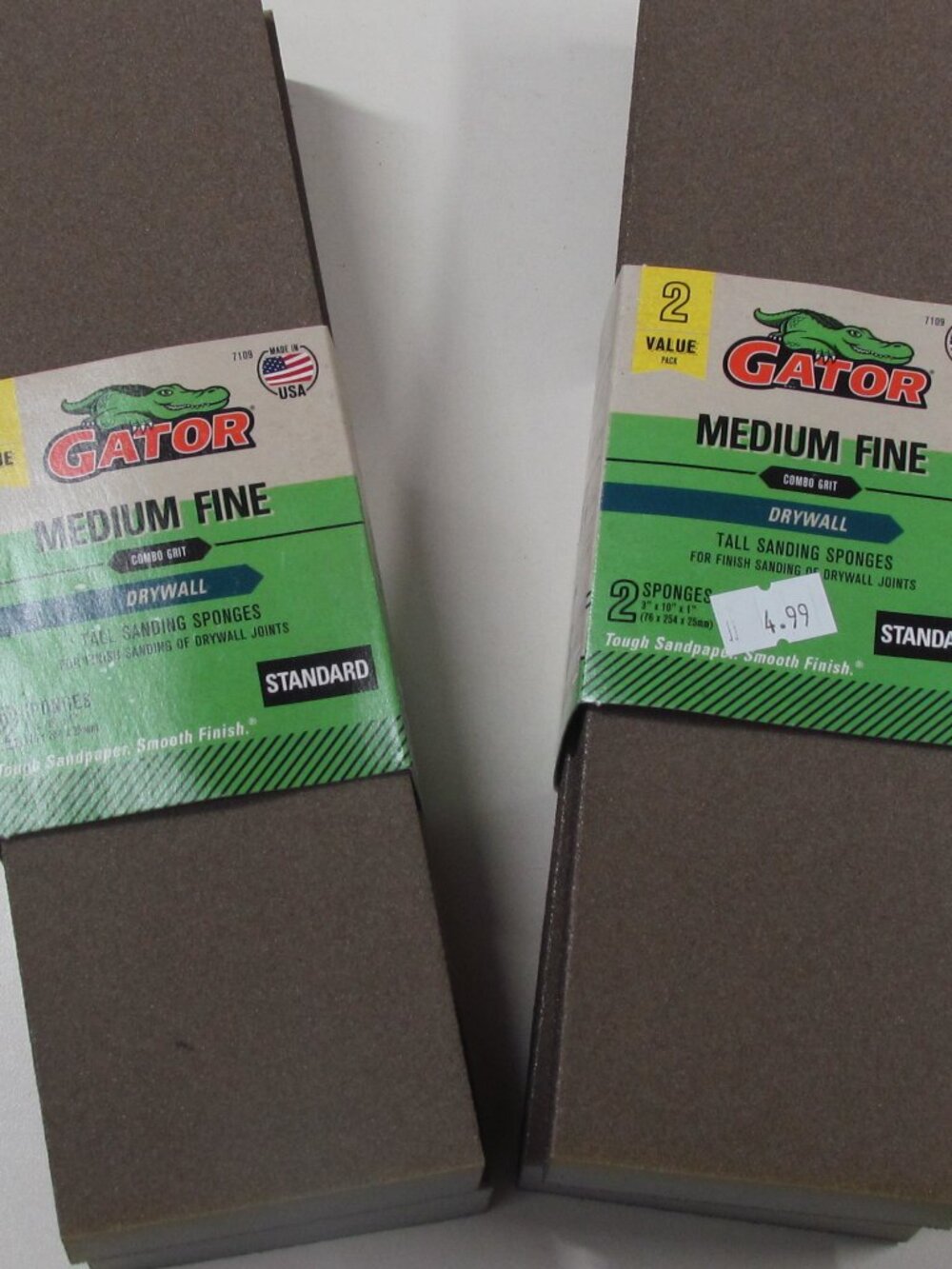 2 Pack Of Medium Fine tall Sanding Sponges 4 Sponges Total 3x10x1